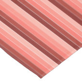Korallenrosa Streifen Tischdecke (Schrägansicht)