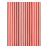 Korallenrosa Streifen Tischdecke (Vorderseite)