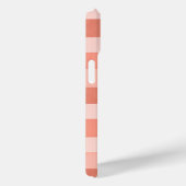 Korallenrosa Texturierte Streifen Muster preppy Case-Mate iPhone Hülle (Rückseite / Rechts)