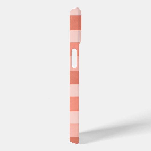 Korallenrosa Texturierte Streifen Muster preppy Case-Mate iPhone Hülle (Rückseite / Rechts)