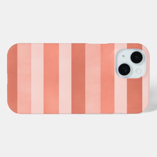 Korallenrosa Texturierte Streifen Muster preppy Case-Mate iPhone Hülle (Rückseite (Horizontal))