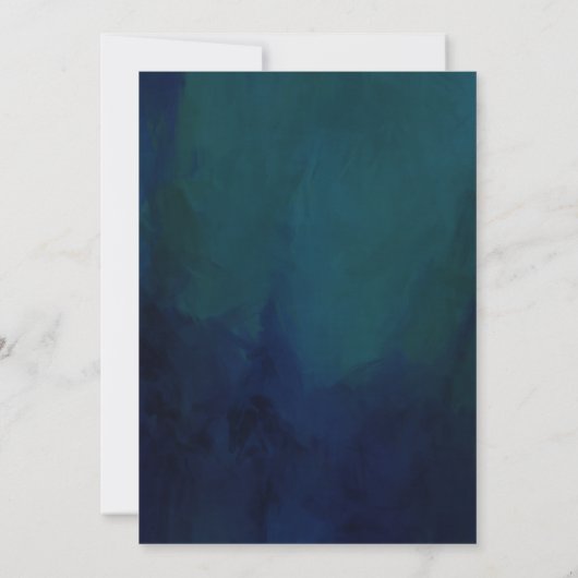 Korallenrosa und Blume mit Rosa-Rosa-Duft Einladung (Rückseite)