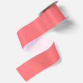 Korallenrosa Uni-Farbe Satinband (Rückseite)