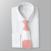 Korallenrosa Weiße Wasserfarben Streifen Krawatte (Gebunden)