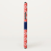 Korallenrosa Welliges Monogramm der marokkanischen Case-Mate iPhone Hülle (Hinten/Rechts)