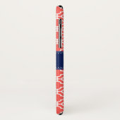 Korallenrosa Welliges Monogramm der marokkanischen Case-Mate iPhone Hülle (Hinten/Links)