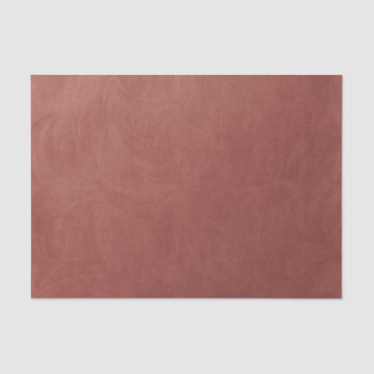 Korallenrost Orangefarbene Farbe Minimal Elegante Seidenpapier (Vorderseite)