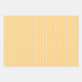 Korallenrost Sonniges Gelbes Grün Abstrakt Zigzag  Geschenkpapier Set (Vorderseite 3)