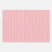 Korallenrost Sonniges Gelbes Grün Abstrakt Zigzag  Geschenkpapier Set (Vorderseite 2)