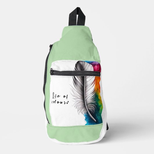 Korallenrot  crossbody bag (Vorderseite)