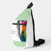 Korallenrot  crossbody bag (Rechte Ecke)