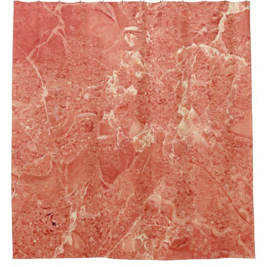 Korallenrot duschvorhang (Vorderseite)