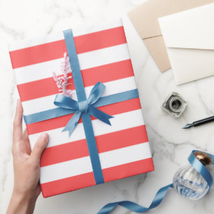 Korallenrot Geschenkpapier
