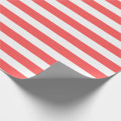 Korallenrot Geschenkpapier (Ecke)