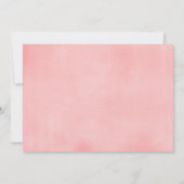 Korallenrot Rosa Blumentee Party Geburtstag Foto Einladung (Rückseite)