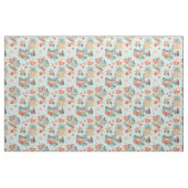 Korallenrot und Mint Beach Muster Stoff (Yard (91,4 cm))