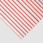 Korallenrot und Weiß gestreift Seidenpapier (Ausschnitt)