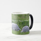 Korallenrote blaue Guinea Verwandlungstasse (VorderseiteRechts)