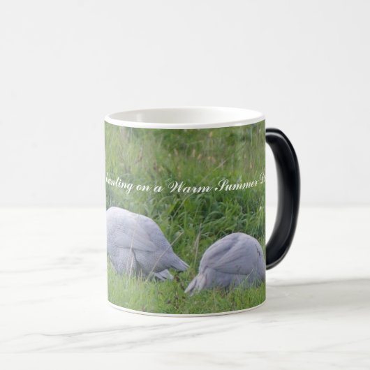 Korallenrote blaue Guinea Verwandlungstasse (VorderseiteRechts)