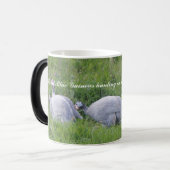 Korallenrote blaue Guinea Verwandlungstasse (Vorderseite Links)