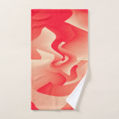 korallenrote Blume Badhandtuch Set (Handtuch)