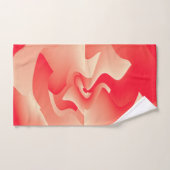 korallenrote Blume Badhandtuch Set (Handtuch)