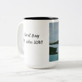 Korallenrote Bucht Johannes Zweifarbige Tasse (Vorderseite Links)