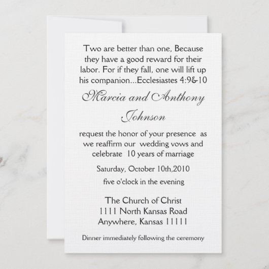 Korallenrote Einladung (Rückseite)