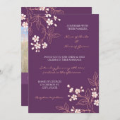 Korallenrote Einladung (Vorne/Hinten)