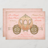 Korallenrote Einladungen (Vorne/Hinten)