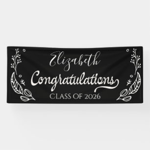 Korallenrote elegante chic Absolventenklasse 2019 Banner
