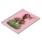 Korallenrote feenhafte ~ Bonbon-Melodie Notizblock (Linke Seite)