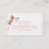 Korallenrote feenhafte Magie wischt Visitenkarte (Rückseite)