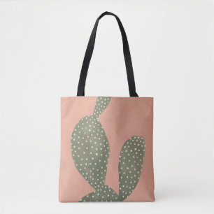 Korallenrote Kakteen Tasche