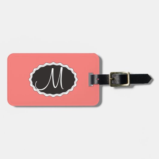 Korallenrote korallenrote gepäckanhänger (Vorderseite horizontal)