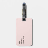 Korallenrote korallenrote gepäckanhänger (Rückseite vertikal)