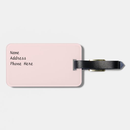 Korallenrote korallenrote gepäckanhänger (Rückseite horizontal)