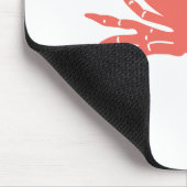 Korallenrote Krabbe Mousepad (Ecke)