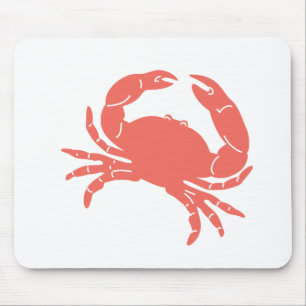 Korallenrote Krabbe Mousepad