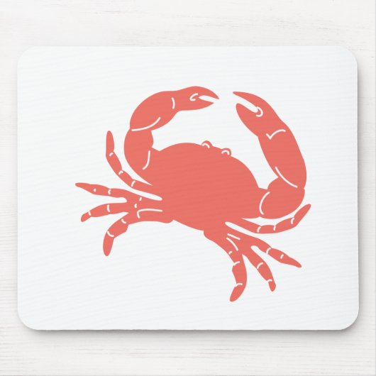 Korallenrote Krabbe Mousepad (Vorne)
