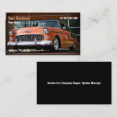 Korallenrote Nickel Visitenkarte (Vorne/Hinten)