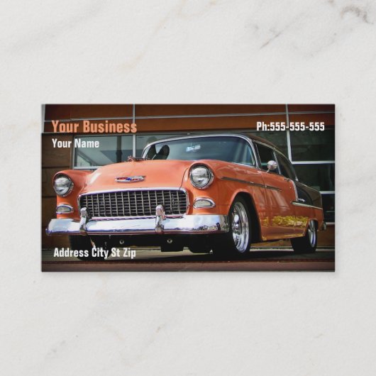 Korallenrote Nickel Visitenkarte (Vorderseite)