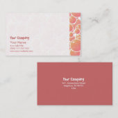 Korallenrote rosa Blasen Visitenkarte (Vorne/Hinten)