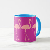 Korallenrote rosa tasse (VorderseiteRechts)