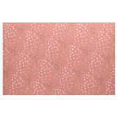 Korallenrote Rosa-und GoldGlitzer-Stadt-Punkte Stoff (Yard (91,4 cm))