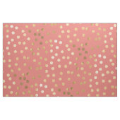 Korallenrote Rosa-und GoldGlitzer-Stadt-Punkte Stoff (Fat Quarter (45,7 x 55,9 cm))