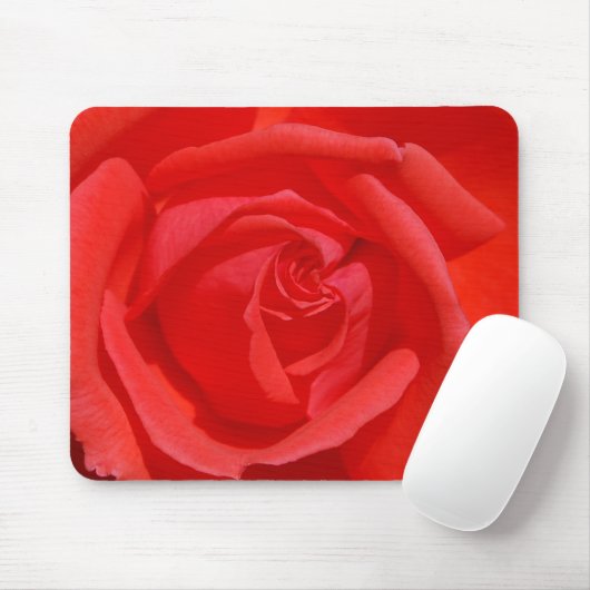 Korallenrote Rose Mousepad (Mit Mouse)
