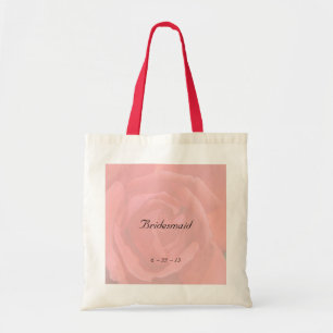 Korallenrote Rose Tragetasche