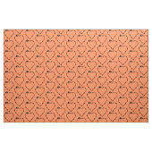 Korallenrote Schlangen-Herz Stoff (Fat Quarter (45,7 x 55,9 cm))