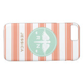 KORALLENROTE UND AQUAMARINE Case-Mate iPhone HÜLLE (Rückseite (Horizontal))